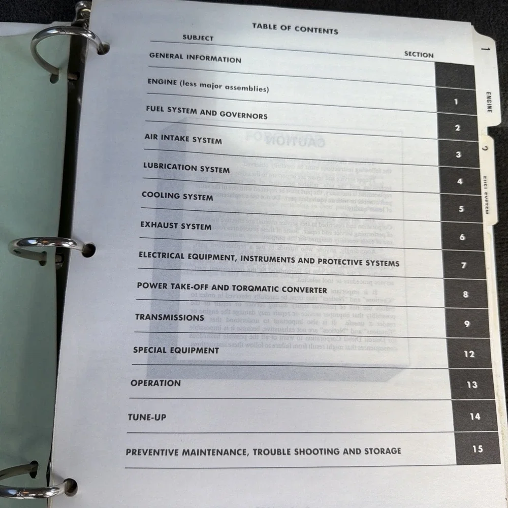Detroit Diesel Series 92 Service Manual Section 1-3 Engine Fuel Air 1988 VTG